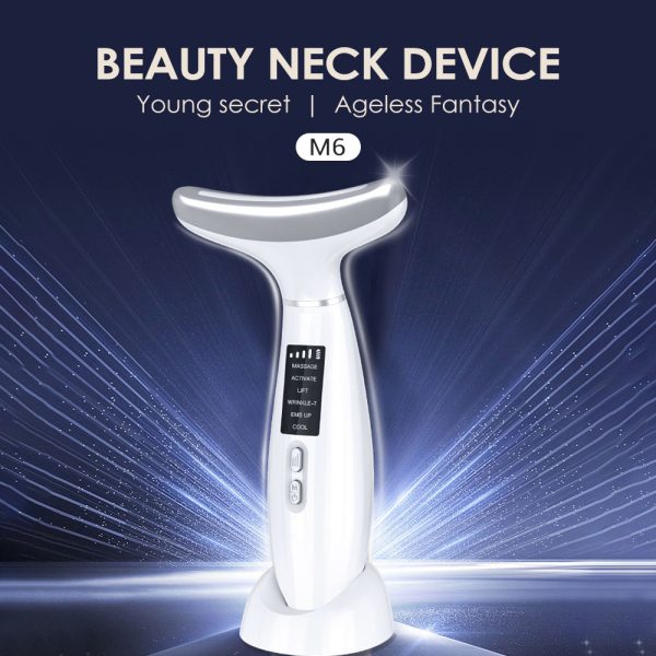 Multifunctional Ice Compress Neck Beauty Device with Color Light Therapy | Lifting, Firming & Rejuvenation