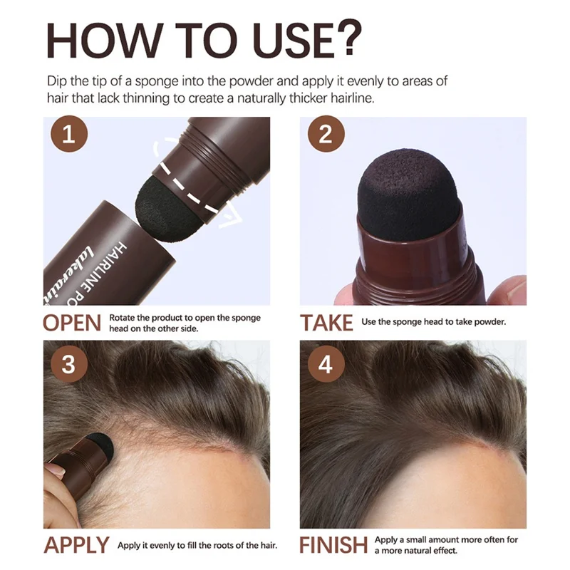 Hair Root Cover Powder Original for Instant Hairline Coverage | root cover, hair powder, hairline concealer - Image 5