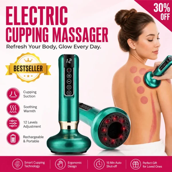 Electric Cupping Massager Original for Muscle Recovery | cupping therapy, muscle recovery, gua sha